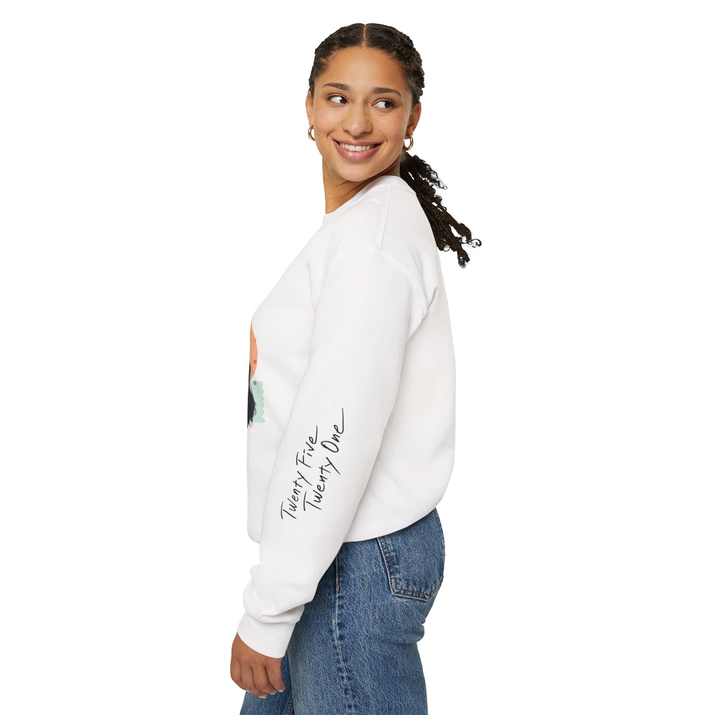 'Twenty Five Twenty One' Ice Cream Unisex Sweatshirt with Titled Sleeve