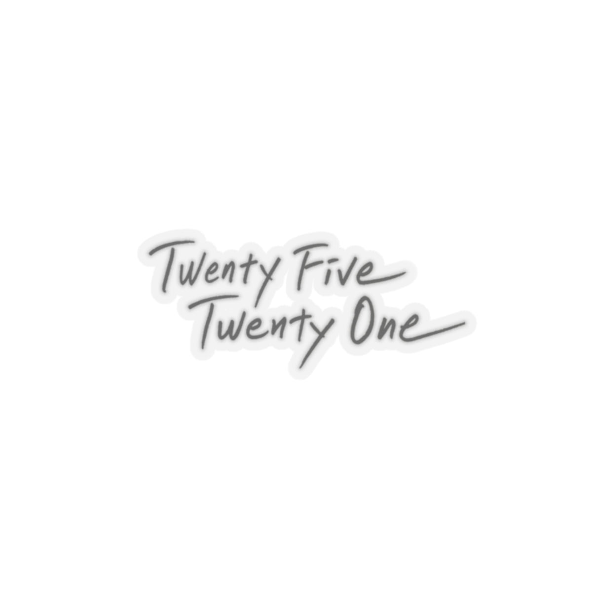 'Twenty Five Twenty One' Title Sticker