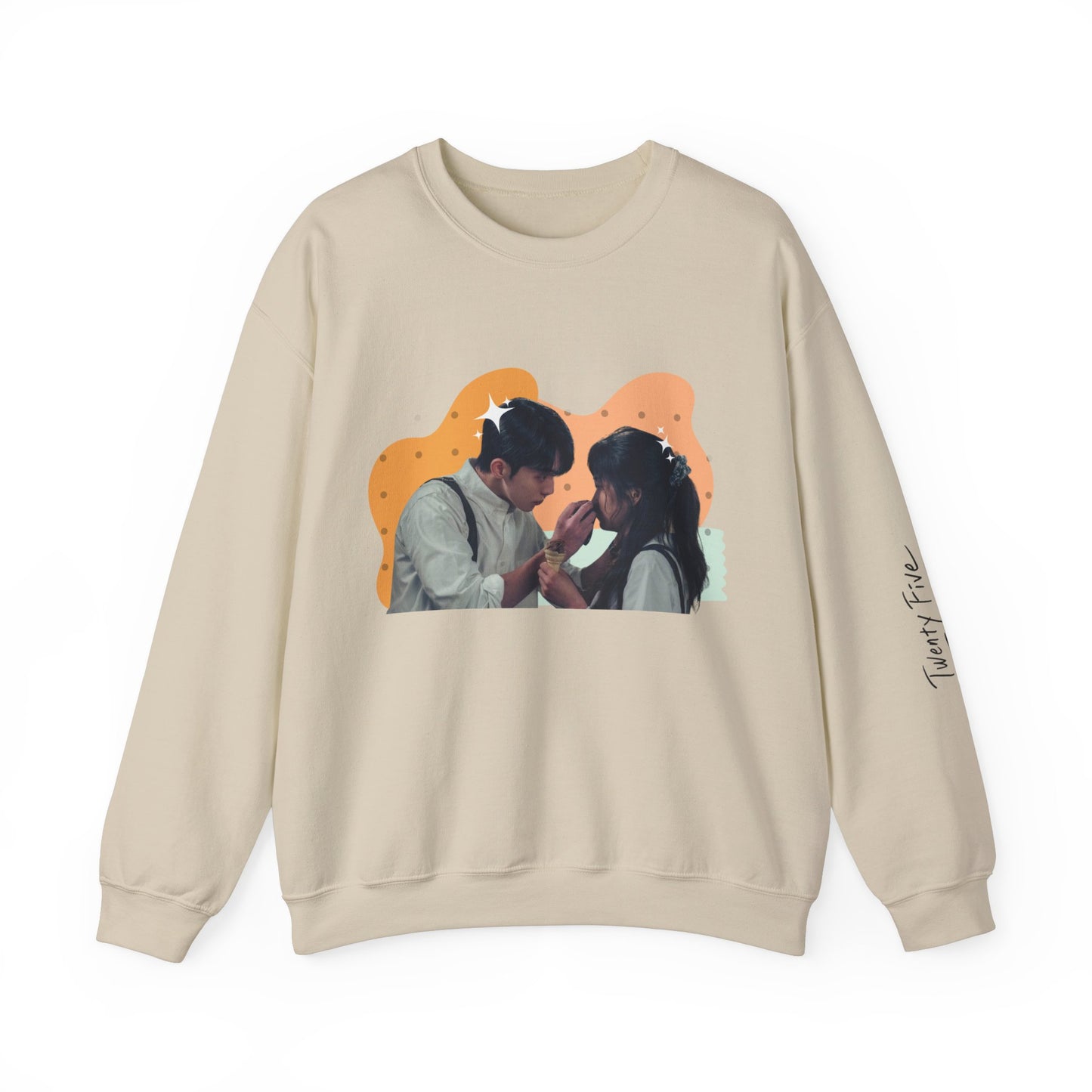 'Twenty Five Twenty One' Ice Cream Unisex Sweatshirt with Titled Sleeve