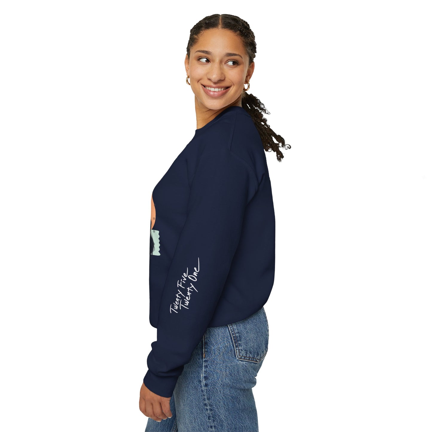 'Twenty Five Twenty One' Ice Cream Unisex Sweatshirt with Titled Sleeve