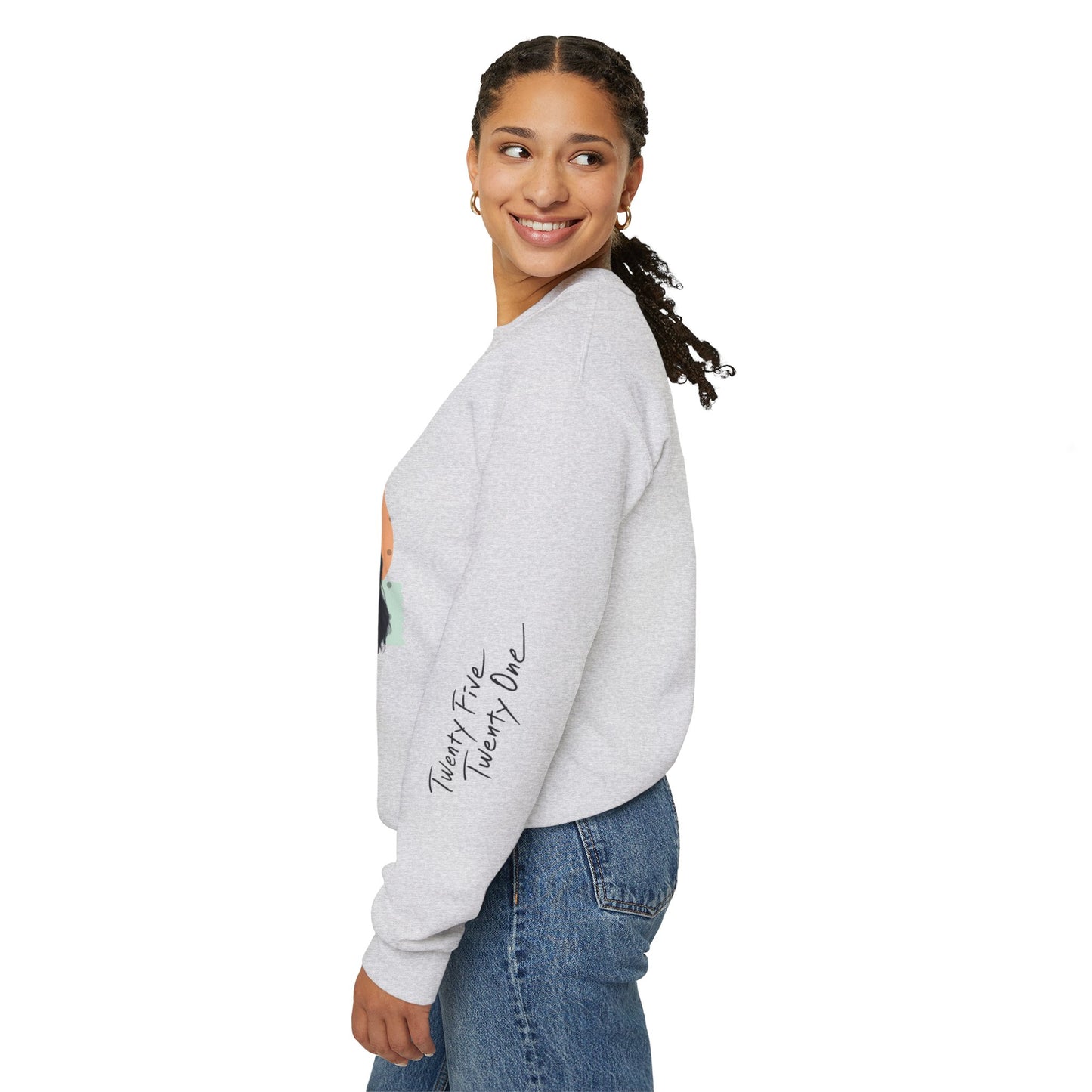 'Twenty Five Twenty One' Ice Cream Unisex Sweatshirt with Titled Sleeve