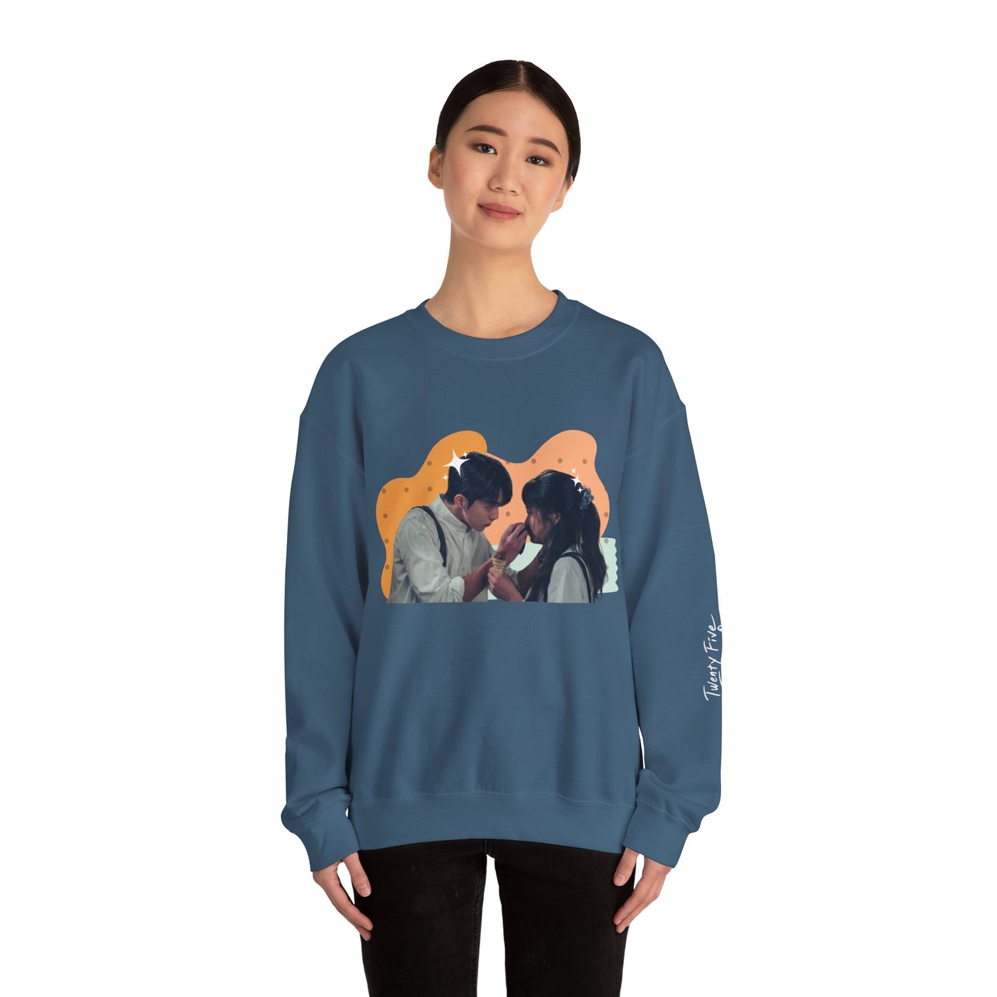 'Twenty Five Twenty One' Ice Cream Unisex Sweatshirt with Titled Sleeve