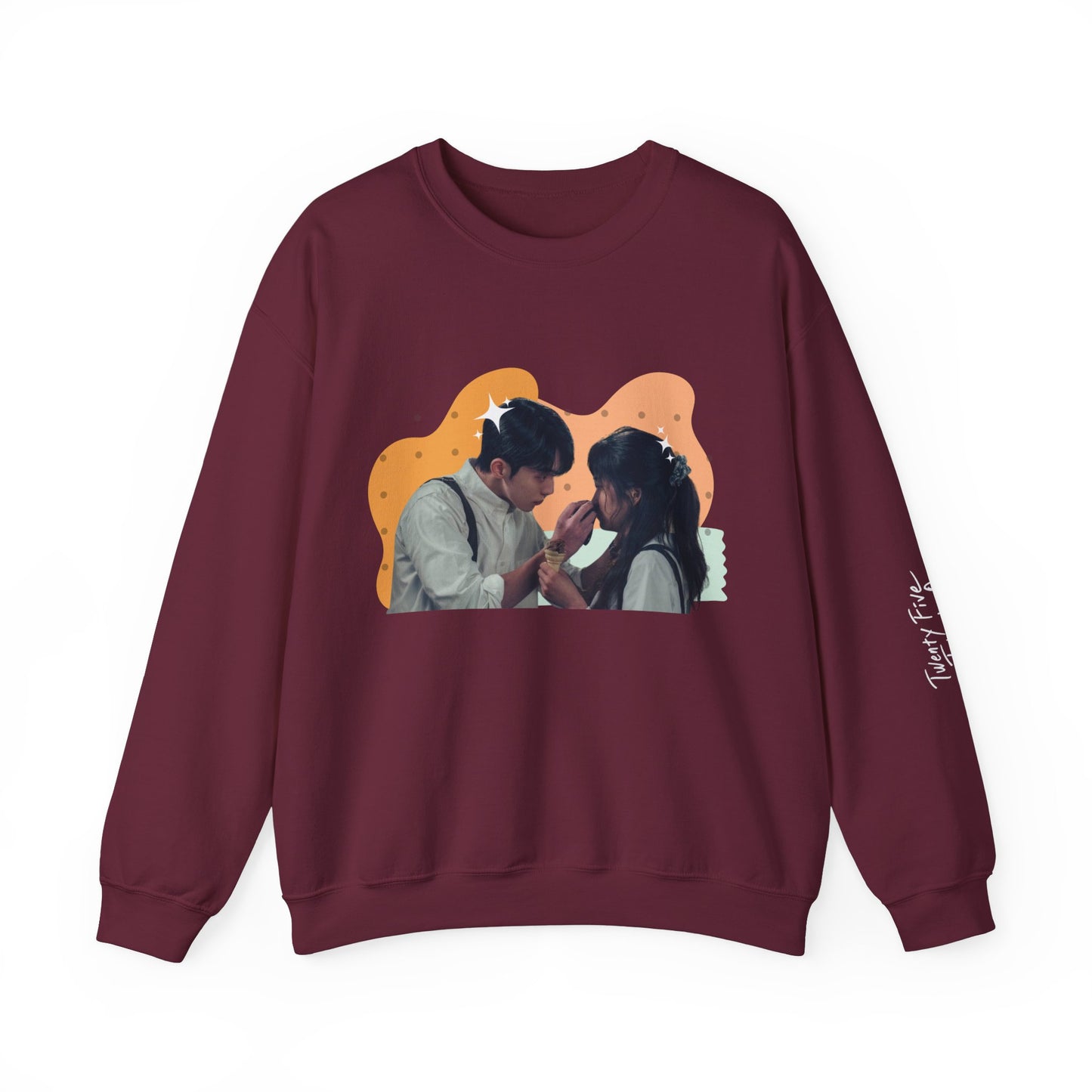 'Twenty Five Twenty One' Ice Cream Unisex Sweatshirt with Titled Sleeve