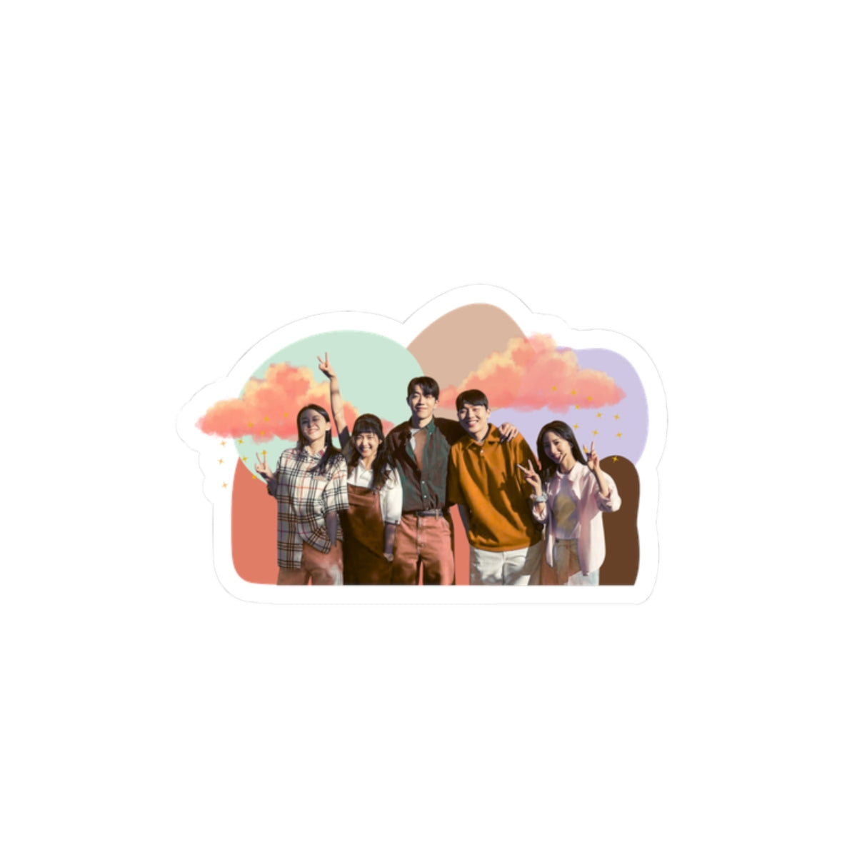 'Twenty Five Twenty One' Beach Scene Sticker