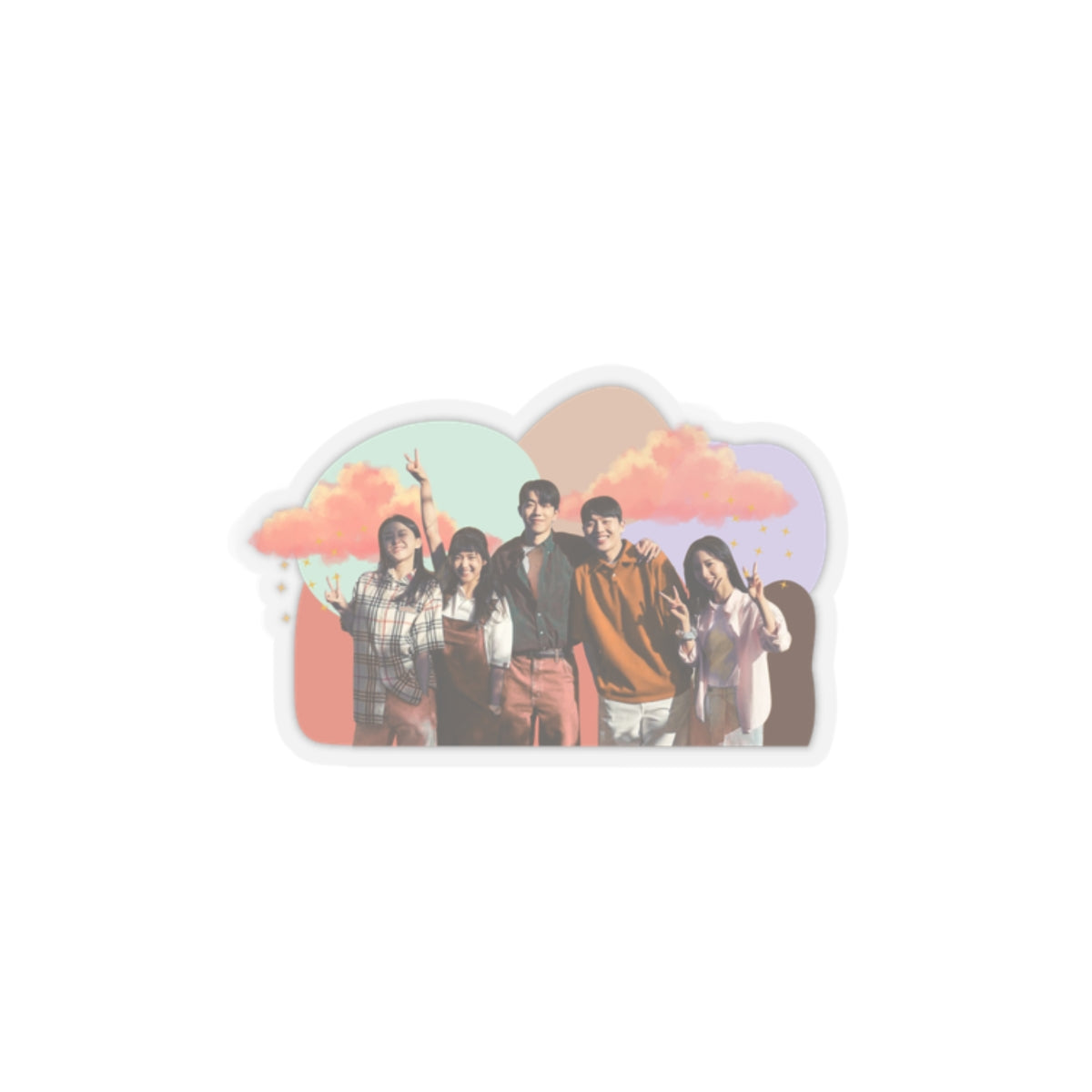 'Twenty Five Twenty One' Beach Scene Sticker