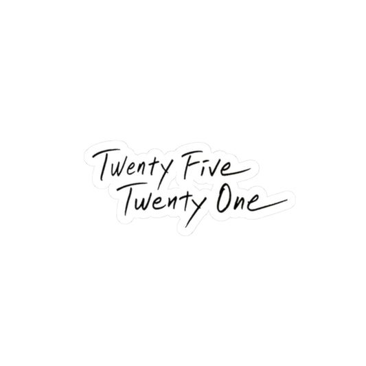 'Twenty Five Twenty One' Title Sticker