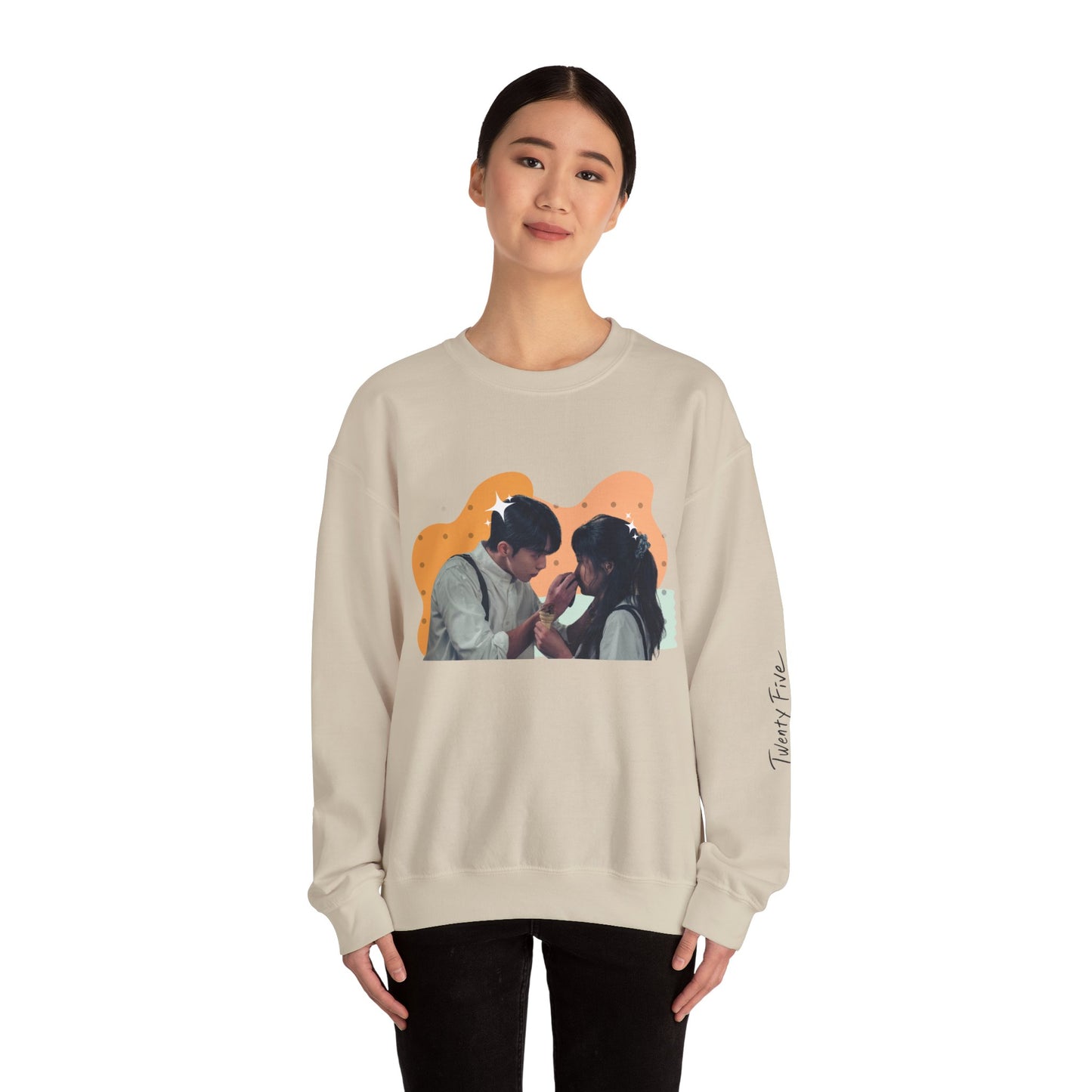 'Twenty Five Twenty One' Ice Cream Unisex Sweatshirt with Titled Sleeve