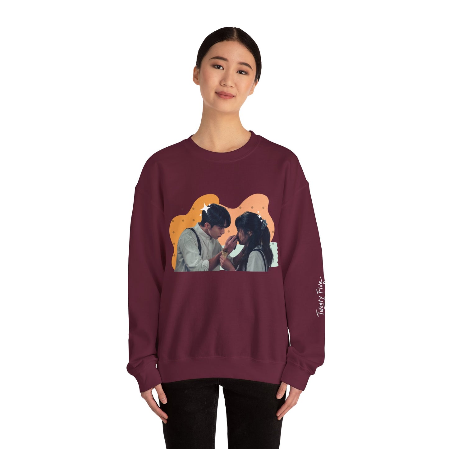 'Twenty Five Twenty One' Ice Cream Unisex Sweatshirt with Titled Sleeve